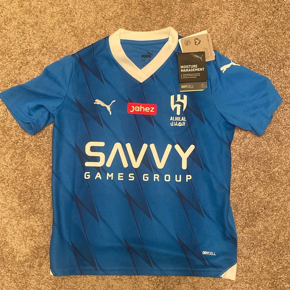 YS Neymar Saudi Arabia jersey. New with tags. Never worn. Too small for my son